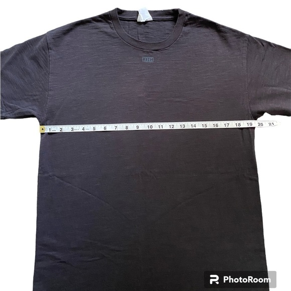 Kith Distressed Heavy Weight Black Cotton Short Sleeve T-Shirt Small Unisex - Picture 10 of 10